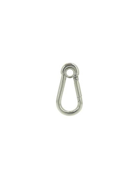 Mousqueton pompier à oeil en inox pour charge de 130 kg