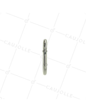 Mousqueton pompier à oeil en inox pour charge de 130 kg