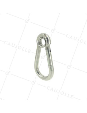MOUSQUETON COSSE IN ACCIAIO INOX MARINO 316 A Foro di fissaggio DI 12 MM LUNGHEZZA 100 MM CARICO 250 KG • Caujolle