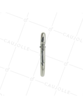 Mousqueton pompier à oeil en inox pour charge de 250 kg