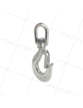 GANCIO A TOURET IN ACCIAIO INOSSIDABILE MARINO 316 PER SOLLEVAMENTO CARICO 1000 KG • Caujolle