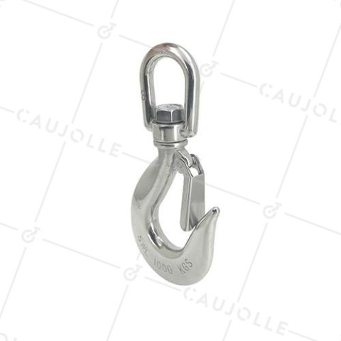 GANCIO A TOURET IN ACCIAIO INOSSIDABILE MARINO 316 PER SOLLEVAMENTO CARICO 1000 KG • Caujolle