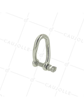MANIGLIA TORSA IN ACCIAIO INOSSIDABILE MARINO 316 PER CORDA DI 20 MM CARICO 700 KG • Caujolle