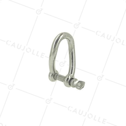 MANIGLIA TORSA IN ACCIAIO INOSSIDABILE MARINO 316 PER CORDA DI 20 MM CARICO 700 KG • Caujolle