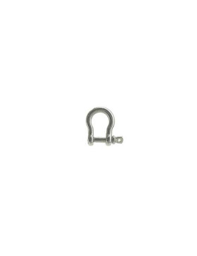 Manille lyre en inox avec axe traversant de 4 mm de diamètre