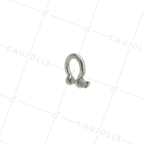 MANIGLIA LYRE INOX MARINO 316 PER CORDA DI 12 MM CARICO 210 KG • Caujolle