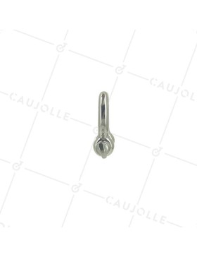 Manille lyre en inox avec axe traversant de 10 mm de diamètre