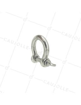 MANIGLIA INOX MARINO 316 PER CORDA DI 24 MM CARICO 950 KG • Caujolle