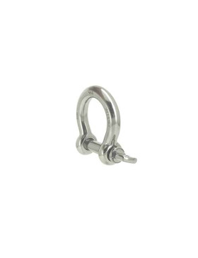 Manille lyre en inox avec axe traversant de 12 mm de diamètre