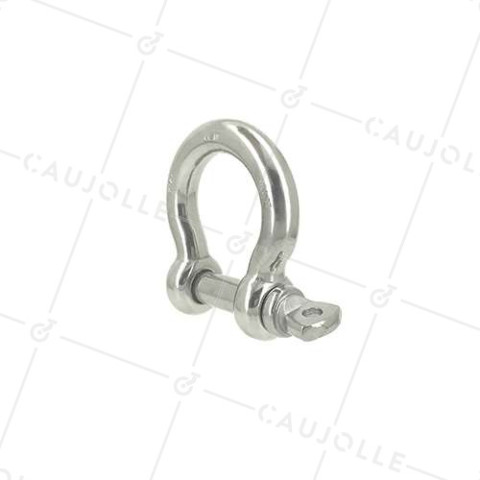 MANIGLIA LYRE INOX MARINO 316 PER CORDA DI 30 MM CARICO 1700 KG • Caujolle