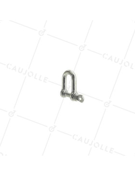 MANIGLIA DIRITTA INOX MARINO 316 PER CAVO O CORDA DI 8 MM CARICO 100 KG • Caujolle