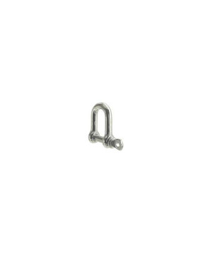 Manille droite en inox avec axe traversant de 4 mm de diamètre
