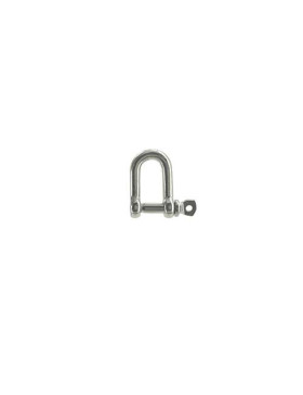 Manille droite en inox avec axe traversant de 4 mm de diamètre
