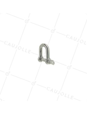 MANIGLIA DIRITTA INOX MARINO 316 PER CAVO O CORDA DA 12 MM CARICO 210 KG • Caujolle