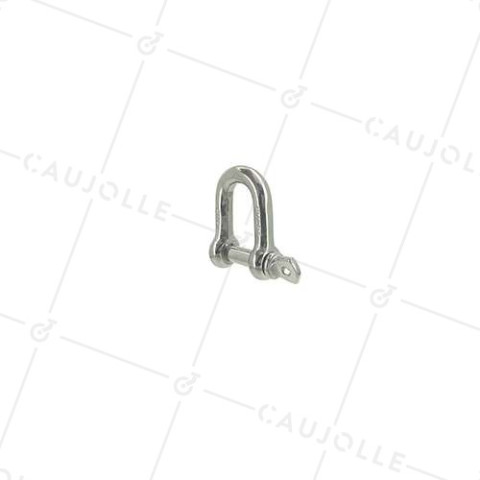 MANIGLIA DIRITTA INOX MARINO 316 PER CAVO O CORDA DA 12 MM CARICO 210 KG • Caujolle