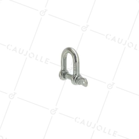 MANIGLIA DIRITTA IN ACCIAIO INOSSIDABILE MARINO 316 PER CAVO O CORDINO DI 16 MM CARICO 400 KG • Caujolle