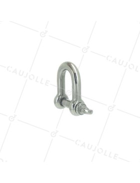 MANIGLIA DIRITTA INOX MARINO 316 PER CAVO O CORDA DI 22 MM CARICO 950 KG • Caujolle