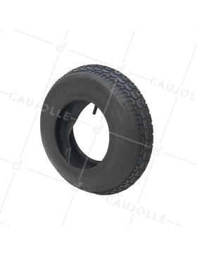 INSIEME PNEUMATICO A TASSELLI + CAMERA D'ARIA PER CARRETTO RINFORZATA DIAMETRO 400 MM RIM 8 POLLICI (4.80/4.00-8) 4PR AGR • Caujolle