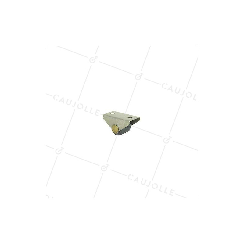 Roulette d’ameublement fixe en inox pour tiroir diamètre 13 mm