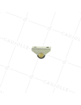 Roulette d’ameublement fixe en inox pour tiroir diamètre 13 mm