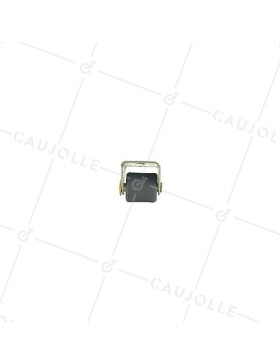 Roulette d’ameublement fixe en inox pour tiroir diamètre 13 mm