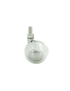 Roulette sphérique pivotante à tige filetée diamètre 45 mm