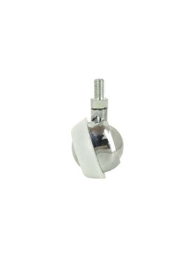 Roulette sphérique pivotante à tige filetée diamètre 45 mm