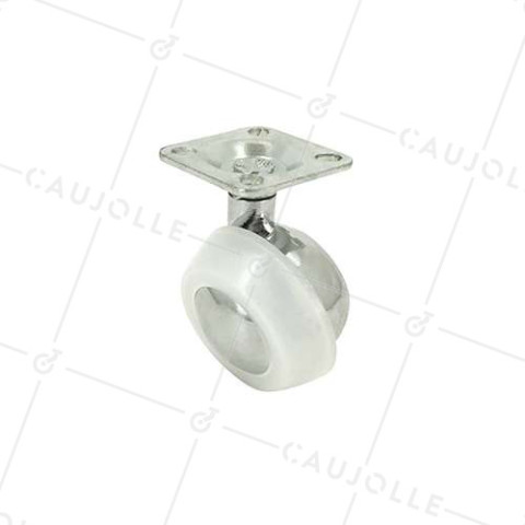 Ruota D'ARREDO PIVOTANTE A Piastra DIAMETRO 45 MM CARICO 20 KG - S43 45 • Caujolle
