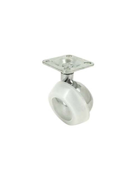 Roulette sphérique pivotante à tige filetée de 10mm diamètre 45mm
