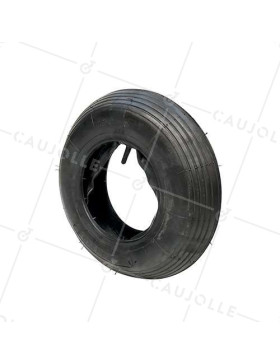 INSIEME PNEUMATICO PER CARRELLO A MANO RINFORZATO + CAMERA D'ARIA PREMIUM DIAMETRO 400 MM (4.00/4.80-8) 4 PLY • Caujolle