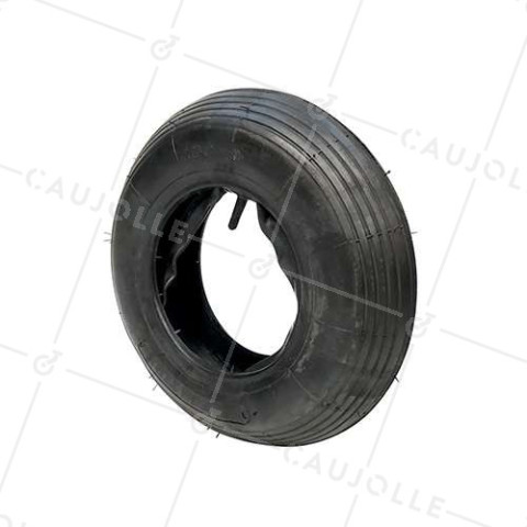 INSIEME PNEUMATICO PER CARRELLO A MANO RINFORZATO + CAMERA D'ARIA PREMIUM DIAMETRO 400 MM (4.00/4.80-8) 4 PLY • Caujolle