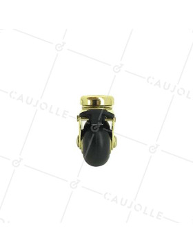 Roulette d'ameublement rétro à oeil à frein diamètre 50 mm