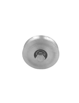 Ruota tutto in acciaio inox di 100mm di diametro per cancello a gola y