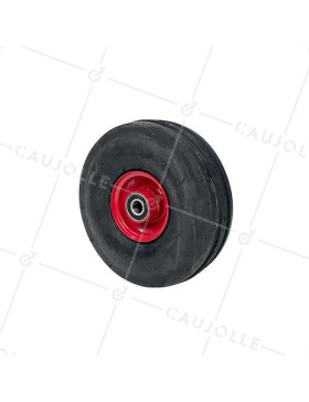 Ruota GONFIATA ULTRA RINFORZATA DIAMETRO 260 MM CARICO 165KG ASSE 20 MM PALLINE - S2700T 260B20 6 PLI • Caujolle