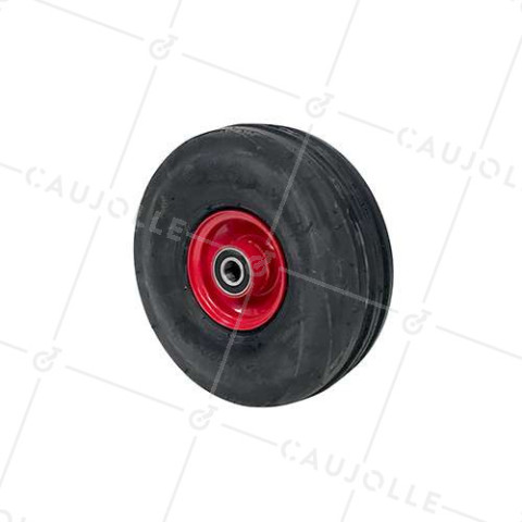 Ruota GONFIATA ULTRA RINFORZATA DIAMETRO 260 MM CARICO 165KG ASSE 20 MM PALLINE - S2700T 260B20 6 PLI • Caujolle