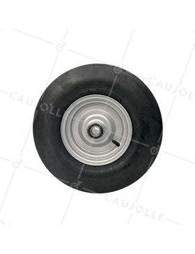 RUEDA INFLABLE REFORZADA ANTI-BARRO CON LLANTA DE CHAPA, DIÁMETRO DE 410 MM, CARGA DE 300 KG Y EJE DE 25 MM BOLAS - S2600B25 4PR
