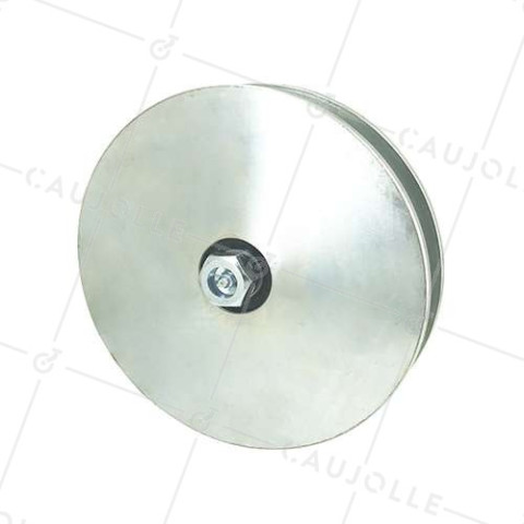 Ruota DI PORTA LARGA A Gola QUADRA DIAMETRO 200 MM PER RAIL QUADRO DI 25 MM CARICO 1.6T ASSE 18 MM - GAGC200L • Caujolle
