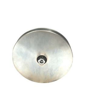 Ruota di portale in acciaio largo gola quadrata 250 mm di diametro