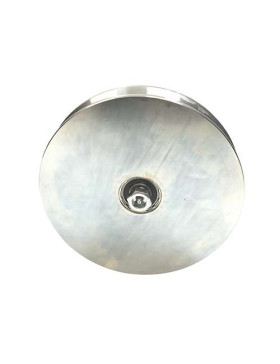 Ruota di portale in acciaio largo gola in v 250 mm di diametro
