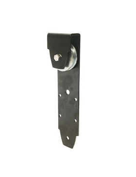 Monture noire diamètre 80 mm pour portail suspendu coulissant