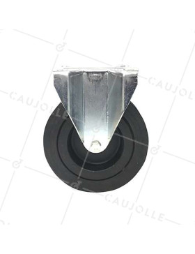 Roulette fixe avec roue large de diamètre 260 mm