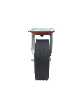 Roulette pivotante avec roue large de diamètre 260 mm