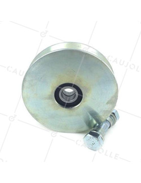 Ruota DI PORTALE LARGO A Gola TRIANGOLARE DI 10 MM DI PROFONDITÀ E DIAMETRO 120 MM