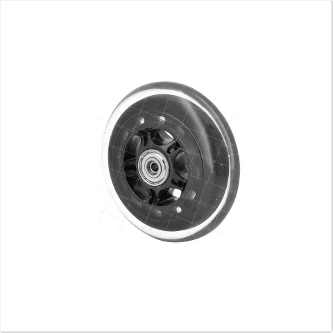 Ruota DI TROTTINETTE DIAMETRO 100 MM CARICO 40 KG ASSE 8 MM • Caujolle