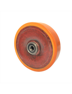 Ruota AGRICOLE IN POLIURETANO DIAMETRO 400 MM CARICO 4000 KG ASSE 40 MM