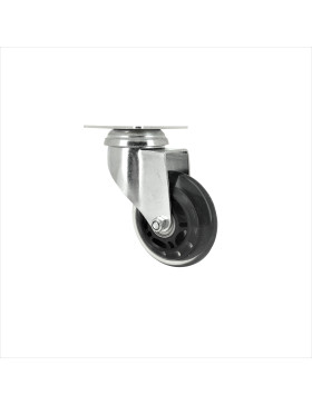 RUEDA TRANSPARENTE DE POLIURETANO CON PLACA Y COJINETE DE BOLAS DE ALTO RENDIMIENTO CON UN DIÁMETRO DE 72 MM CARGA 40 KG - S140T