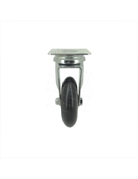 RUEDA TRANSPARENTE DE POLIURETANO CON PLACA Y COJINETE DE BOLAS DE ALTO RENDIMIENTO CON UN DIÁMETRO DE 72 MM CARGA 40 KG - S140T
