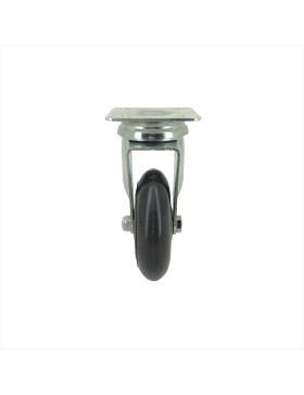 RUEDA TRANSPARENTE DE POLIURETANO CON PLACA Y COJINETE DE BOLAS DE ALTO RENDIMIENTO CON UN DIÁMETRO DE 72 MM CARGA 40 KG - S140T