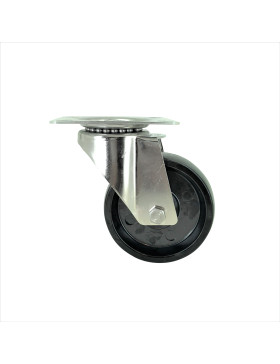 ROULETTE INOX PIVOTANTE A FREIN POUR FOUR DIAMETRE 100 KG CHARGE X KG