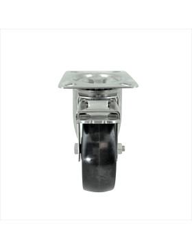 ROULETTE INOX PIVOTANTE A FREIN POUR FOUR DIAMETRE 100 MM CHARGE X KG 